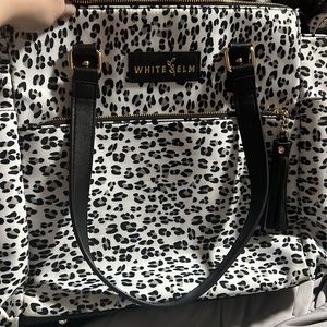 White Elm Gemini Leopard Backpack
